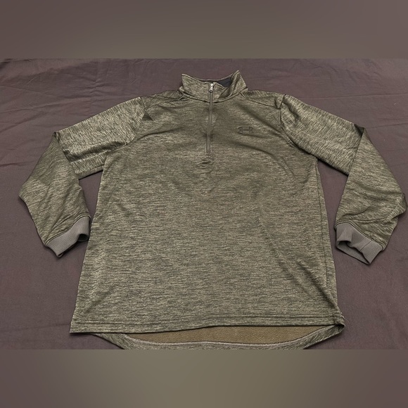Under Armour ColdGear mens army green  1/4 zip long sleeve pullover. - Picture 2 of 6